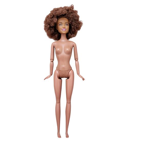 New AA Dressed Doll in Barbie Outfit Blue B Top Irridesecent Skirt White Shoes - Picture 14 of 16